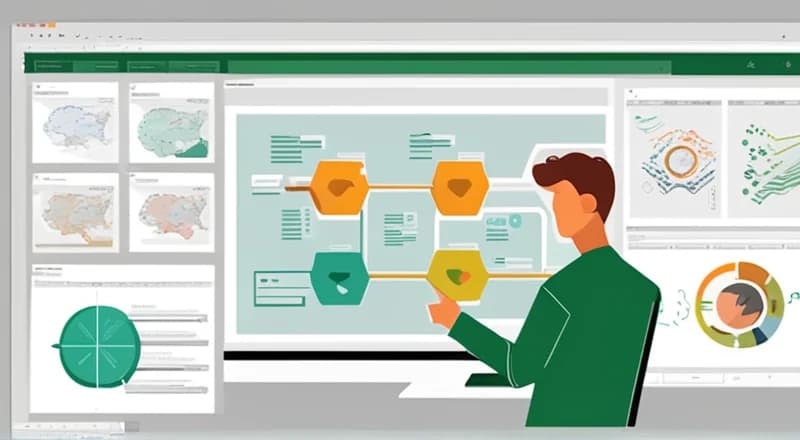 如何使用Excel制作生产思维导图？