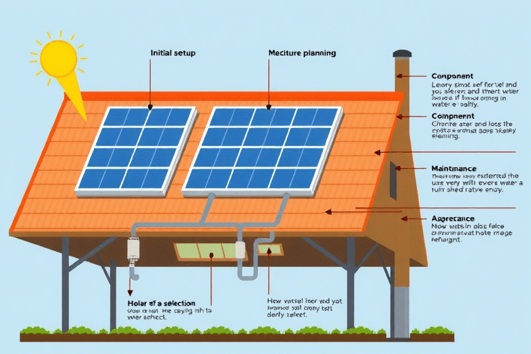 如何制定一份高效的太阳能热水系统施工方案？