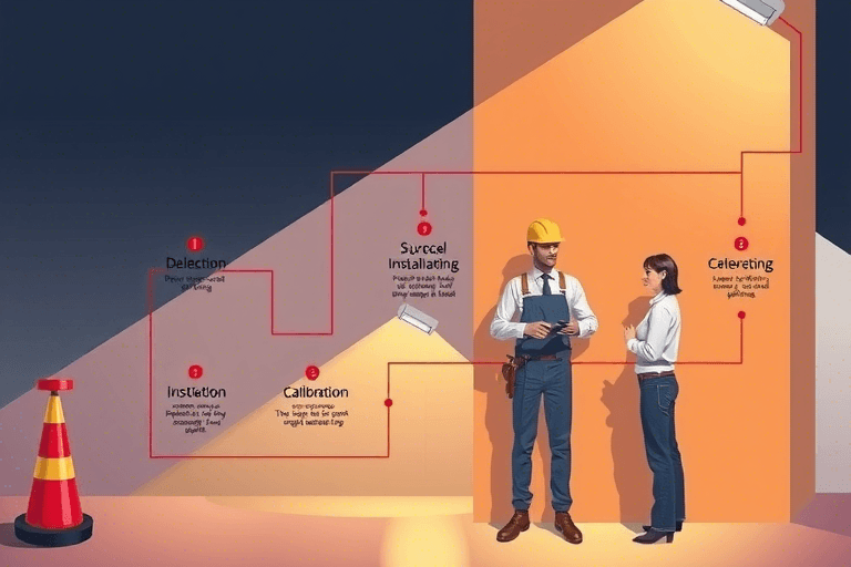 如何确保应急照明系统的施工工序正确进行？