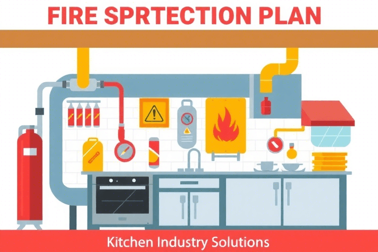 如何确保厨房灭火系统的施工方案符合标准？