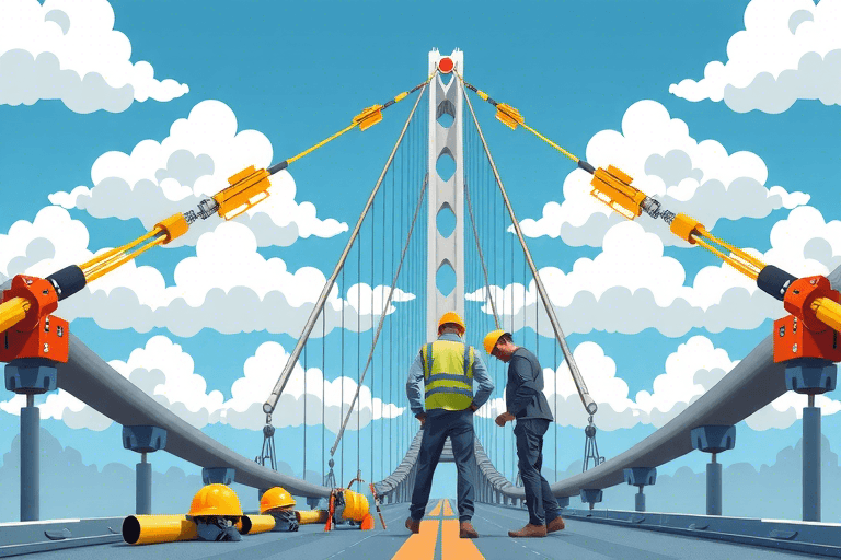 如何构建有效的斜拉桥施工过程监控系统？