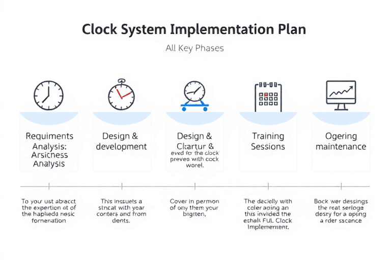 如何制定有效的时钟系统施工方案？需要考虑哪些关键因素和步骤？