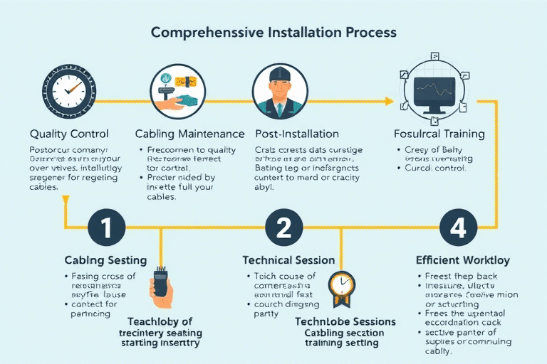 如何确保高质量完成综合布线系统工程施工？有哪些关键步骤和注意事项？