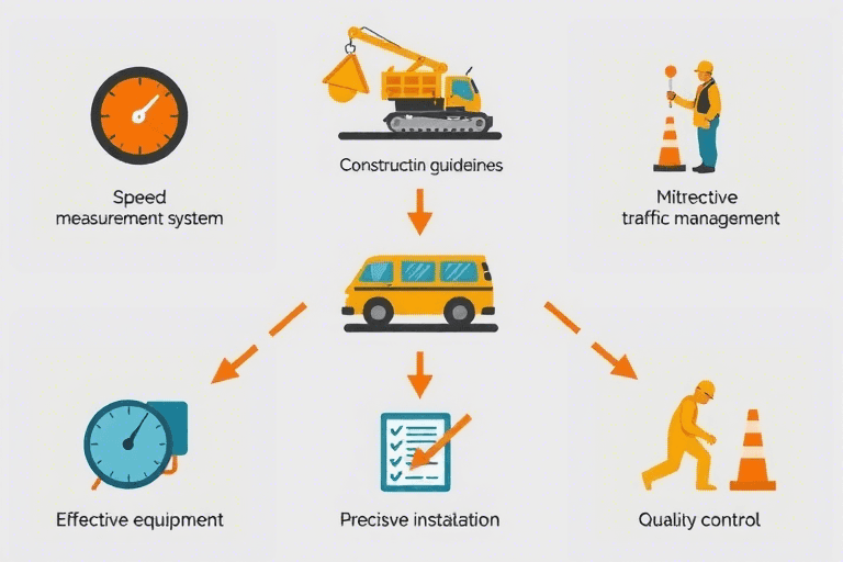 如何确保测速系统的施工符合相关规范？