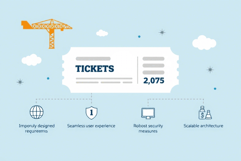 如何确保票务系统的施工要求得到满足？