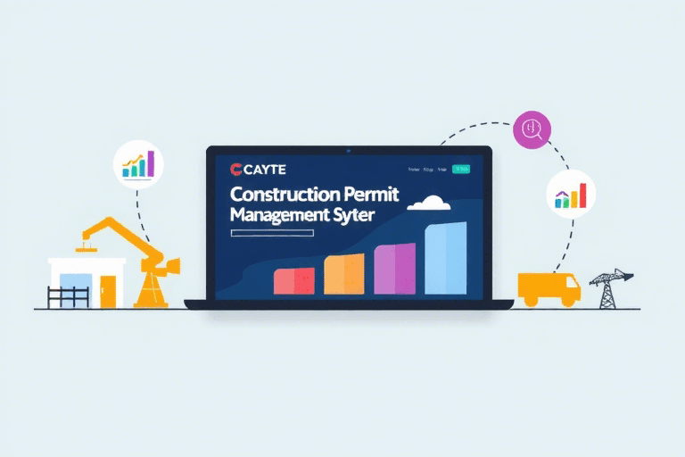 如何构建高效的建筑施工许可证管理系统？
