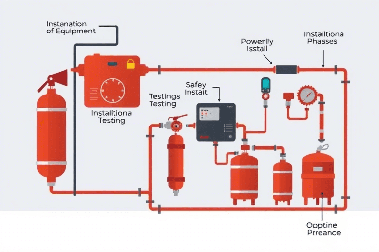 如何确保气体灭火系统的施工规范？施工过程中的细节和标准是什么？