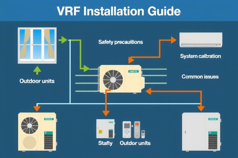 如何正确安装VRF空调系统？需要哪些步骤和注意事项？