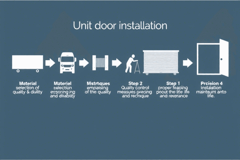 如何确保单元门系统的高效施工？
