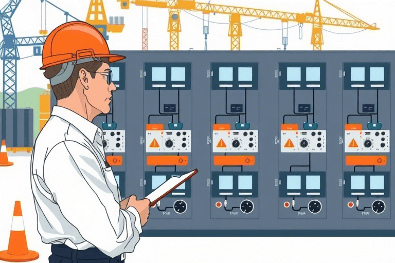 如何设计和构建施工用电一级箱系统的详细步骤是什么？