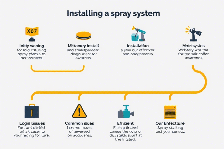 如何确保喷淋系统的正确安装和调试？需要注意哪些细节？