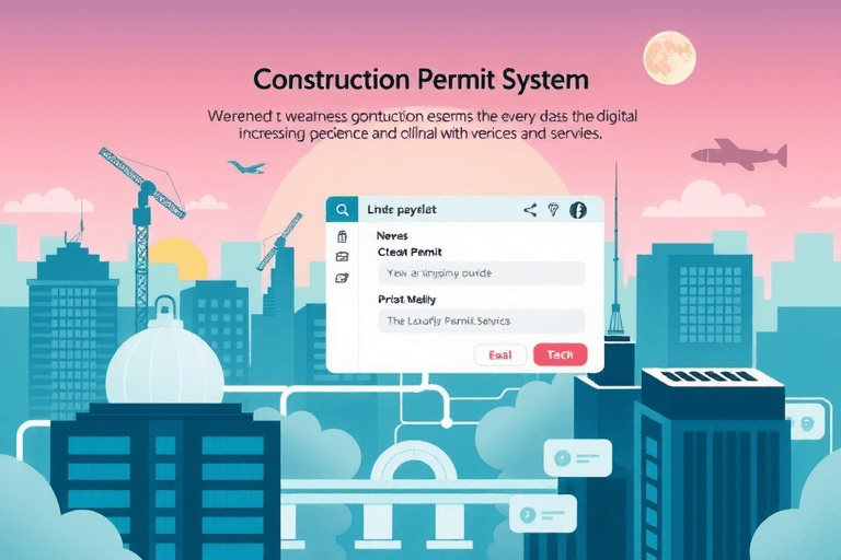 如何构建一个高效便捷的施工许可证查询系统？