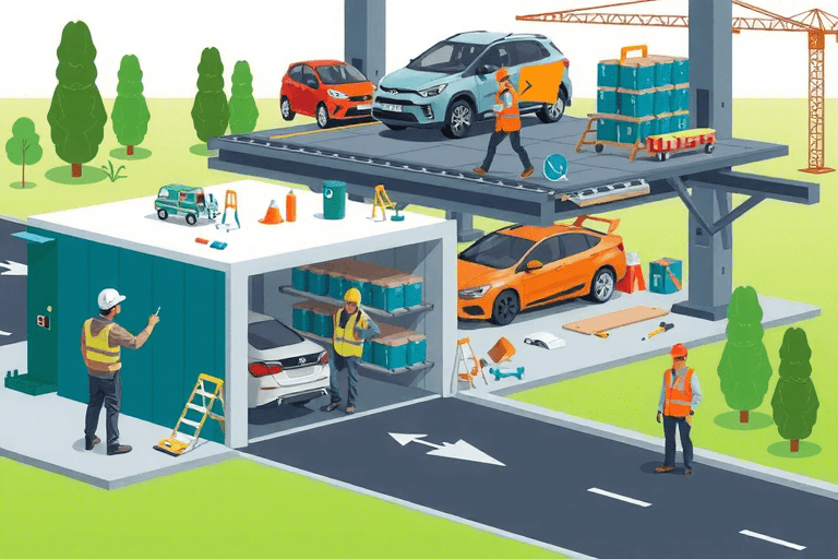 如何确保停车场管理系统施工现场的安全与高效？