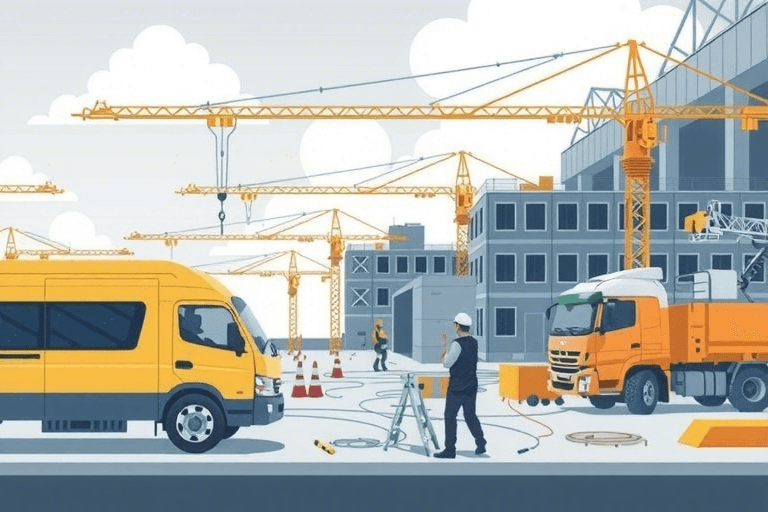 如何构建高效的施工现场车辆管理系统以提升管理效率和安全性能？