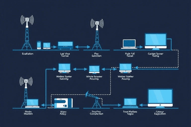 无线通信系统施工工序具体步骤有哪些？