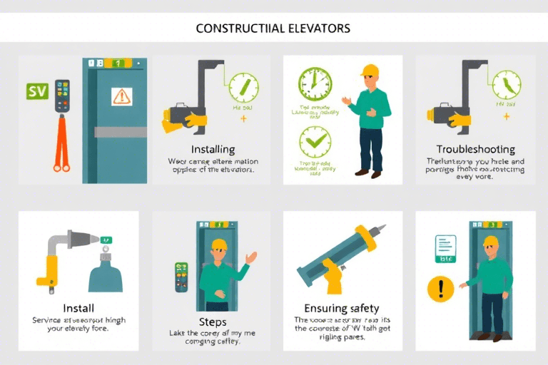 施工电梯系统由哪些部分构成？如何进行施工电梯系统的安装和维护？