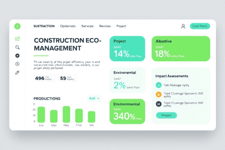 如何设计高效的施工环保管理系统以提高项目效率与环境保护？