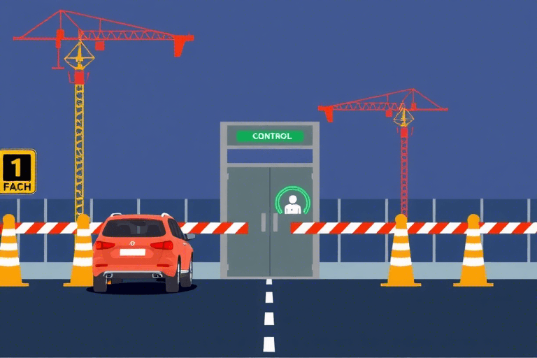 如何设计和实施高效的施工大门车辆门禁系统？