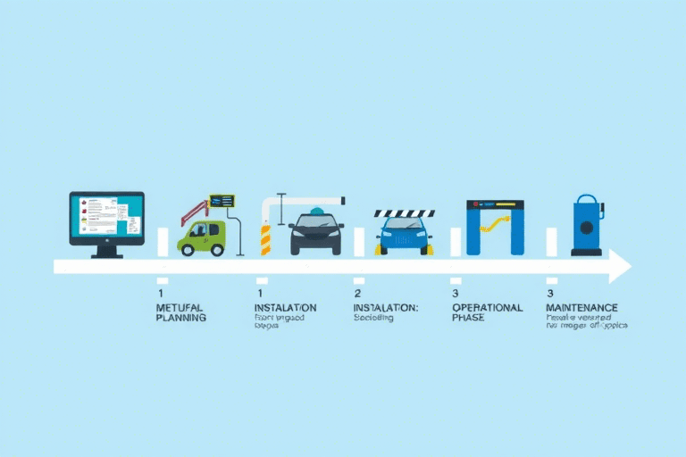 如何进行恩平停车场系统的高效施工？有哪些关键步骤需要注意？