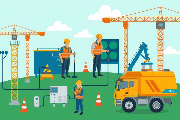 如何构建高效的施工现场能源管理系统？