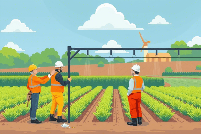 喷灌系统施工队的具体职责和工作流程是什么？