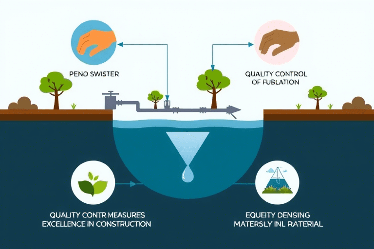 如何确保集水池及配套系统的高质量施工？