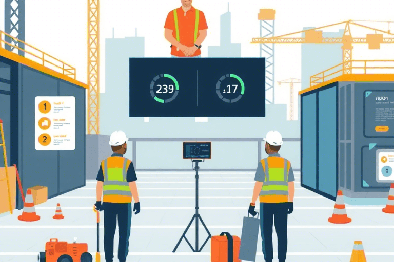 如何构建高效的施工现场上下班管理系统？