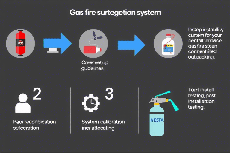 如何确保气体灭火系统的施工流程正确进行？有哪些关键步骤和注意事项？