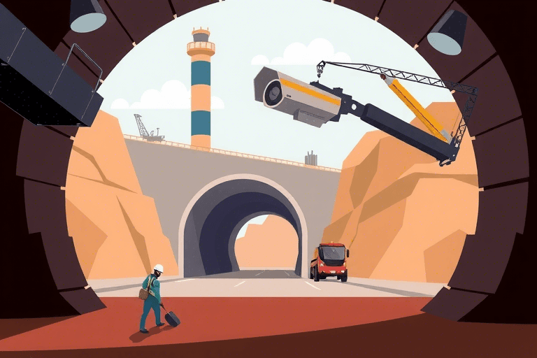 如何制作隧道施工监控系统的图片？