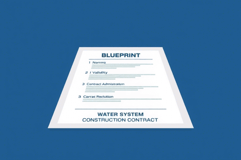 如何确保中水系统施工合同的有效性和规范性？