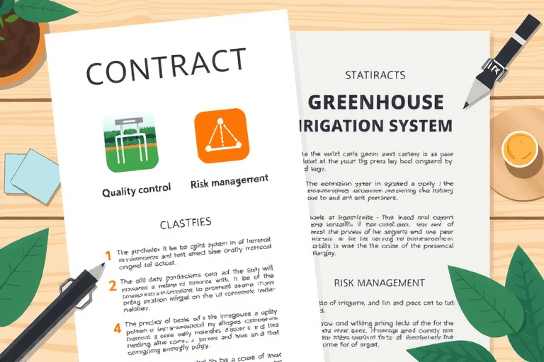 如何确保大棚喷淋系统施工合同的顺利签订和执行？