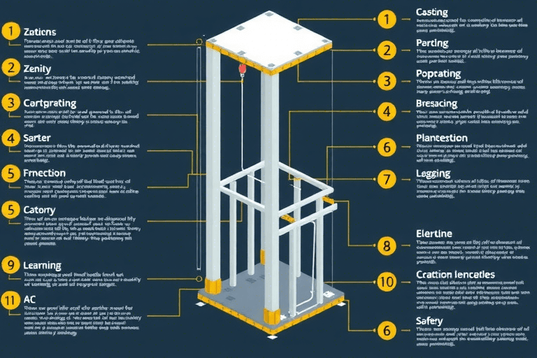 如何制作一份详细的施工电梯系统介绍图？