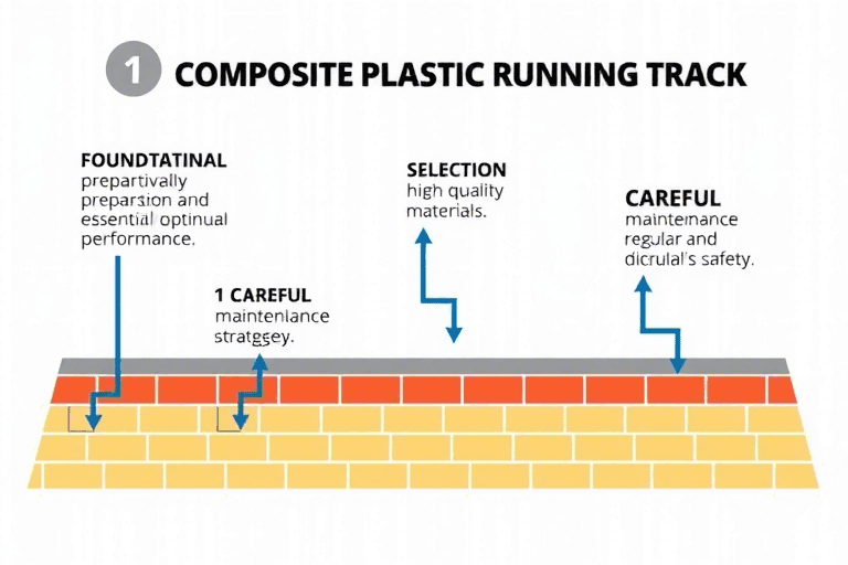 如何确保混合塑料跑道系统的高效施工与质量保障？