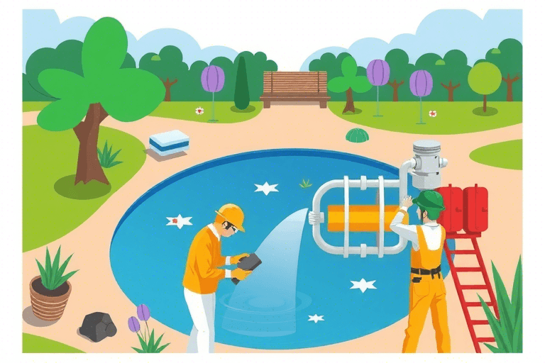如何设计和施工公园池塘过滤系统？
