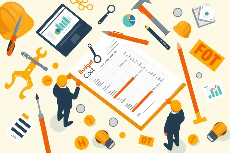 如何制作施工现场管理系统的成本预算表？