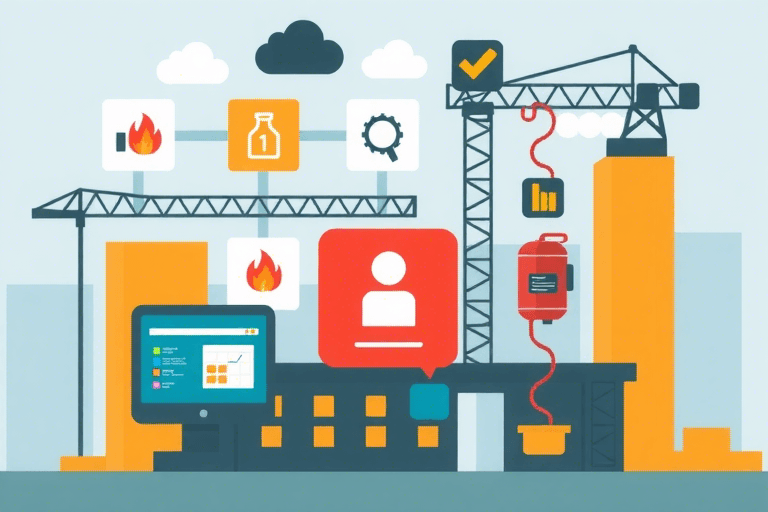 如何设计高效的消防施工现场管理系统图？