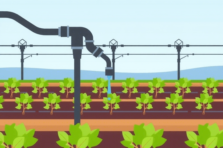 如何通过大型滴灌系统施工图片展示其安装步骤和效果？