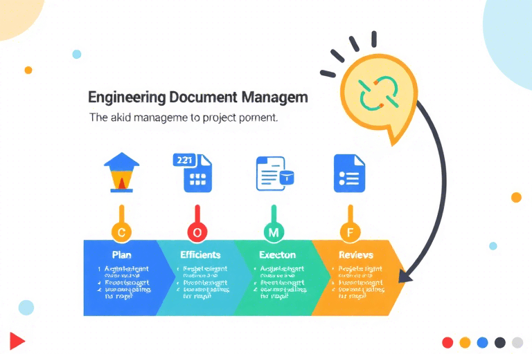 如何设计一份高效实用的工程资料管理流程PPT模板？