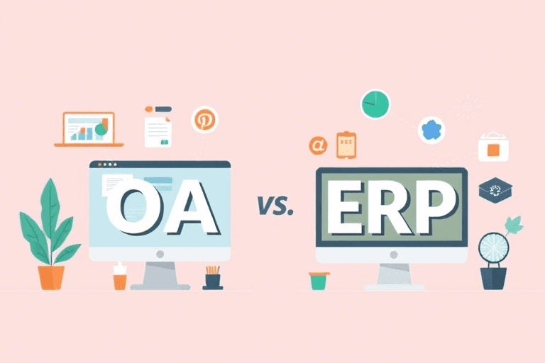 OA与ERP区别：企业信息化管理的核心差异解析