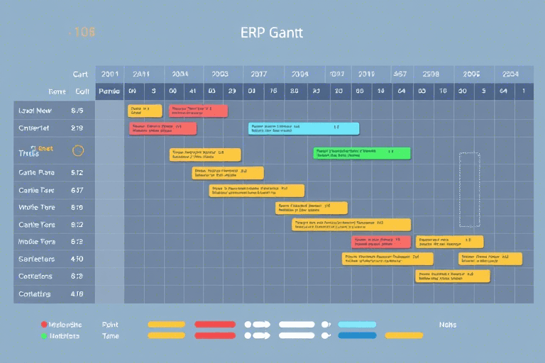 ERP甘特图的制作方法与应用技巧详解