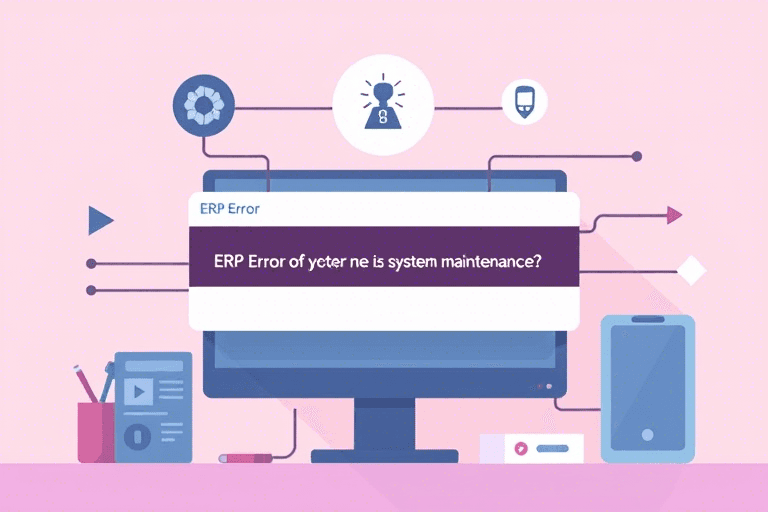 ERP报错的常见原因与解决方案：如何高效处理系统错误