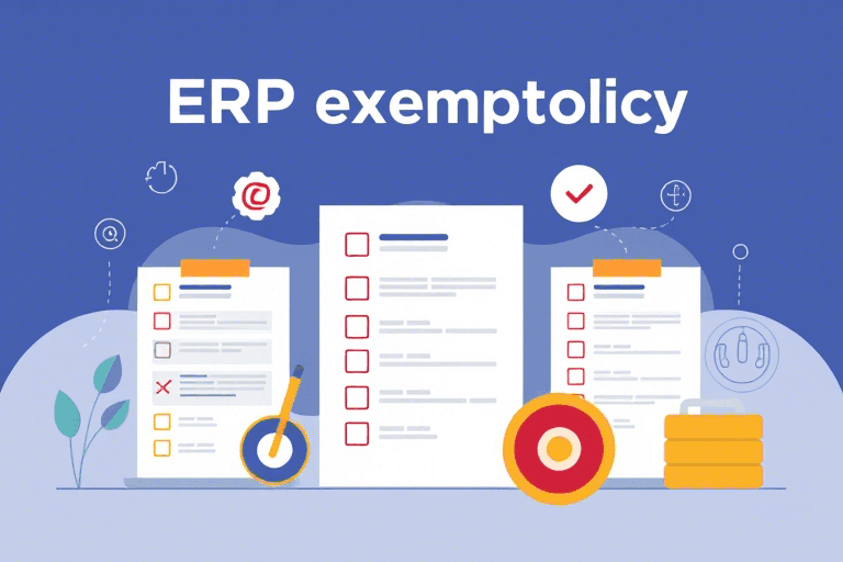 ERP豁免的定义、申请流程及实际操作中的关键要点