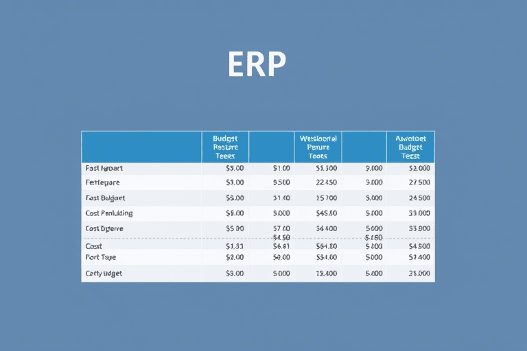 ERP预算表怎么做？如何科学制定企业资源计划预算表？