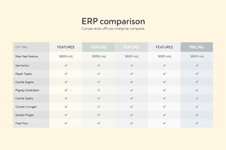 ERP比价怎么做：如何科学选择适合企业的ERP系统