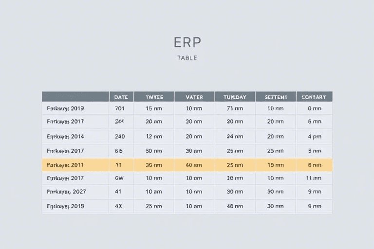 ERP竖表的设计与实现：如何高效管理企业数据资源