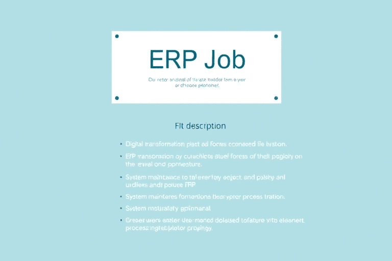 ERP岗位职责详解：如何高效完成企业资源计划系统管理任务
