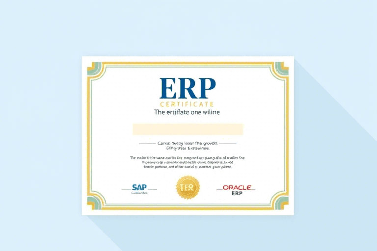 ERP证书如何获取？详解认证流程与职业发展路径