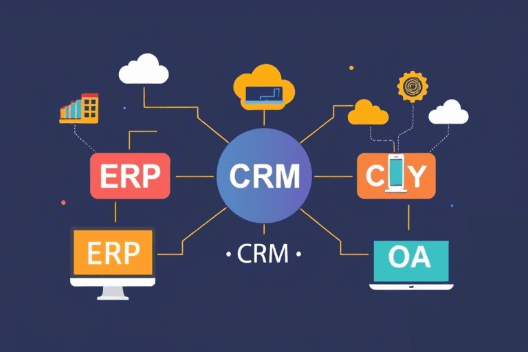 ERP CRM OA系统如何协同工作提升企业运营效率