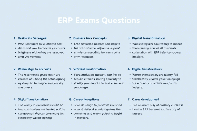 ERP 笔试题如何高效备考？掌握这些技巧轻松通关
