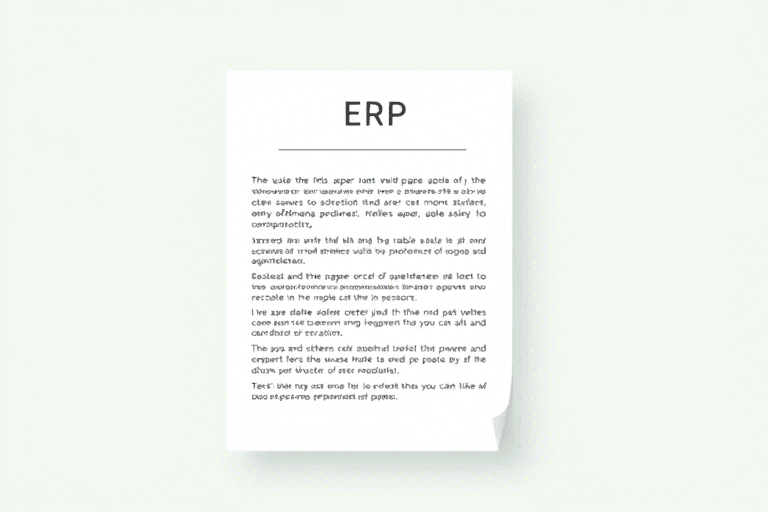 如何制作一份专业的ERP论文目录？结构与技巧全解析